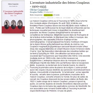 L'aventure industrielle des frères Coupleux -.... Olivier Carpentier - Decitre - 5552001988016 - Livre