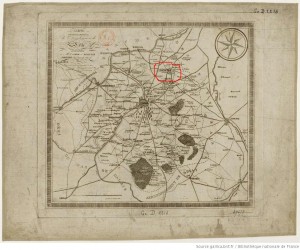 carte topographique arrondissement de lille en 1820