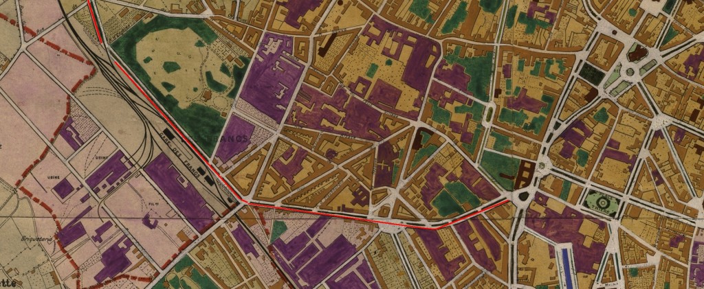 gare de francs (plan) en 1922 zoom