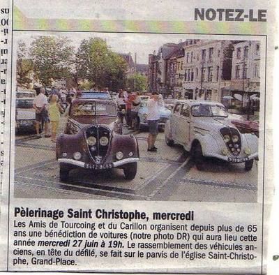 Pèlerinage Saint-Christophe : la bénédiction des voitures revient à  Tourcoing