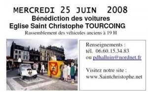 Bénédiction des voitures Saint Christophe Tourcoing 59200 Flye
